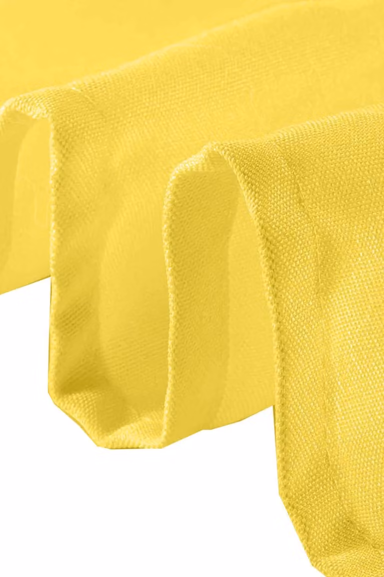 Neel Blue Reusable Polyester Table Napkins in Bright Yellow, W/D/H: 50 x 50 x 0 cm