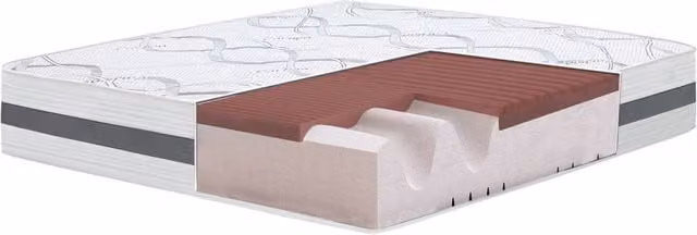 The White Stone Hypoallergenic Memory Foam Mattress in White, H 27 cm x W 125 cm x D 195 cm