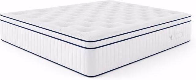 Soft Snooze Beds Luxury 2000 Pocket Spring Pillow Top Mattress in White, W/D/H: 200 x 180 cm