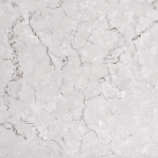 YoL White and Grey Marbled Stone Look Vinyl Floor Tiles, 48 Pack