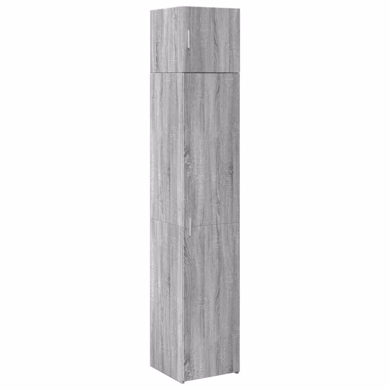 Berkfield Home Slim Storage Cabinet in Grey Sonoma, W/D/H: 40 x 42.5 x 225 cm