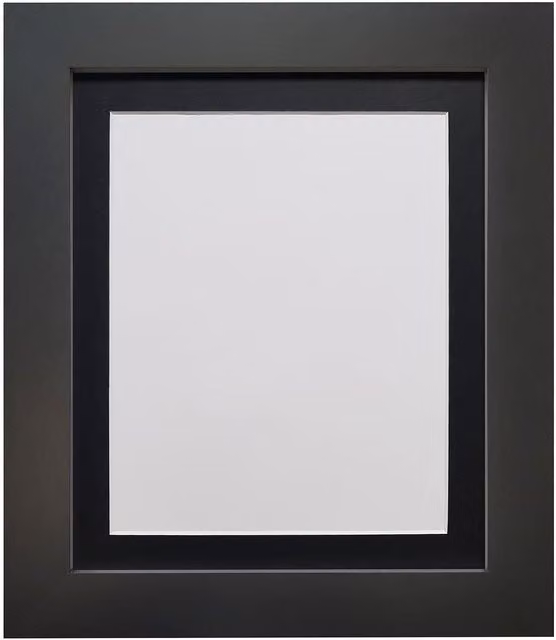 Frames & Mirrors 4U Metro Black Single Picture Frame with Black Mount for A2 Images