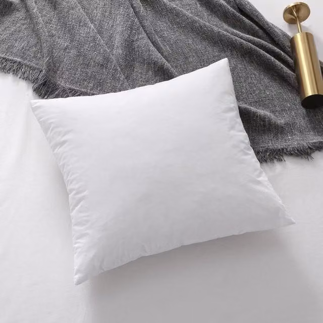 HomeSpace Direct Luxe White Duck Feather Cushion Inner, W/D/H: 45 x 45 x 45 cm