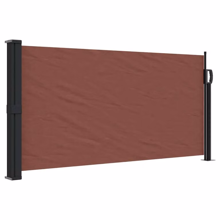 Berkfield Home Retractable Side Awning in Brown, W/D/H: 300 x 100 cm