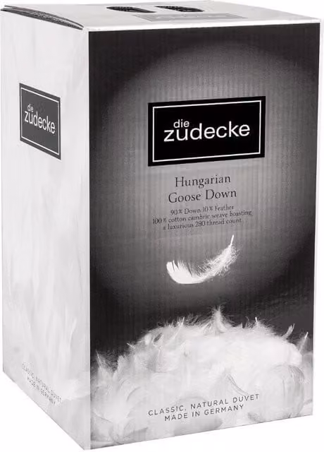 Die Zudecke Hungarian Goose Down 10.5tog Duvet in White, King Size