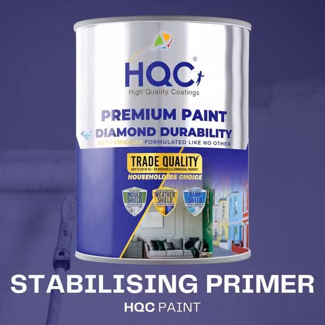 HQC Paints Water Based Stabilising Concrete Bonding Primer, 20 l, Clear