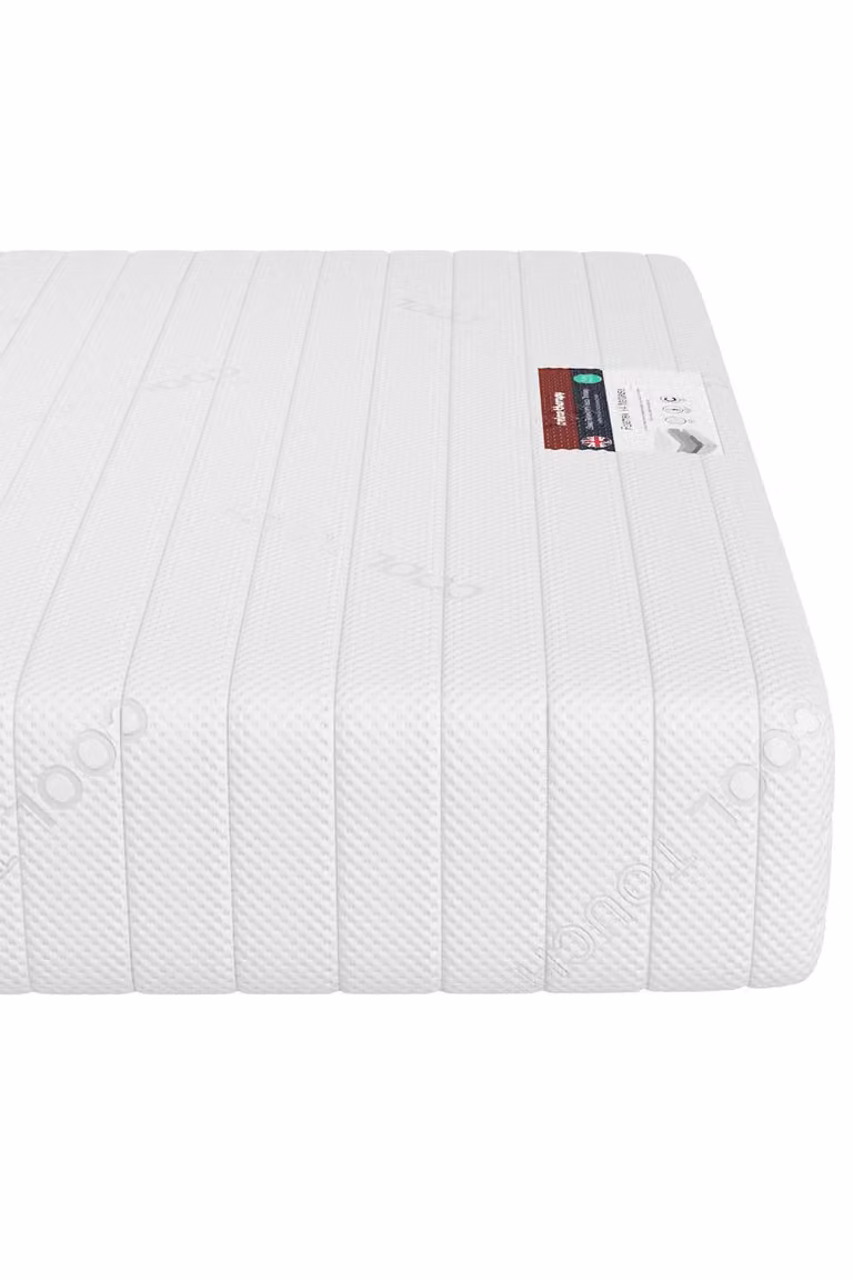 Rest Relax Extra Firm Orthopaedic Reflex Foam Mattress in White, Single, H: 20 cm, W: 90 cm, D: 200 cm