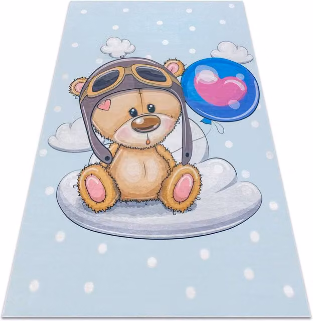 RugsX Bambino Kids Motif Rug in Blue, W/D: 200 x 290 cm