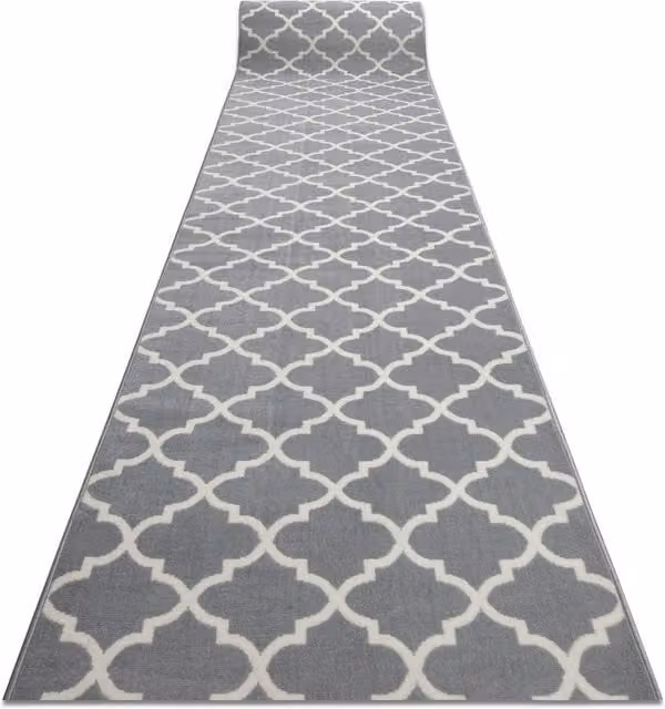 RugsX Bcf Morad Moroccan Runner in Grey, W/D: 100 x 140 cm