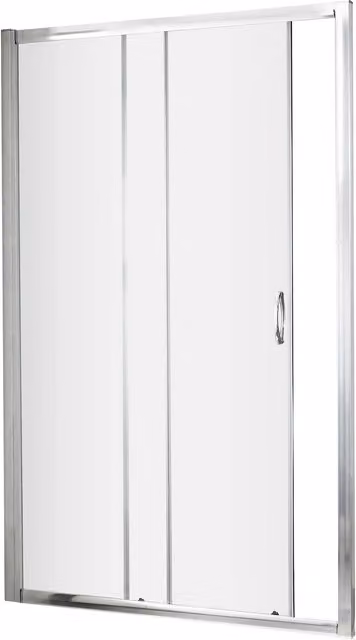 Balterley Rectangular Sliding Corner Shower Door Enclosure with 6mm Glass, W/D/H: 1200 x 1850 mm, Silver