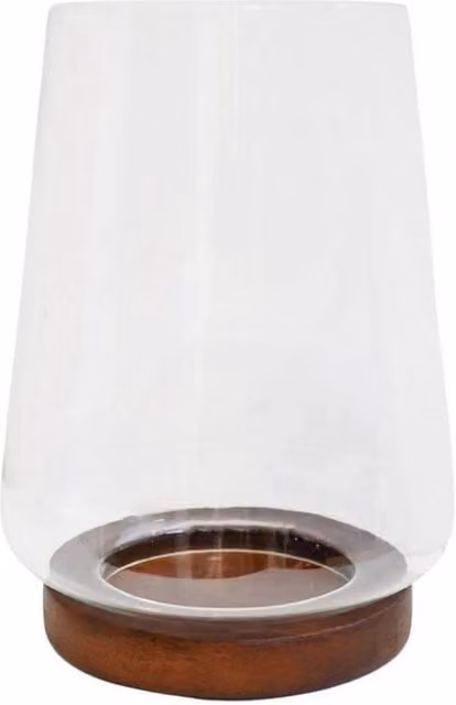 Lemon Pavilion Furniture and Decor Harvey Tapered Dome Lantern in Brown, W: 20 cm, D: 20 cm, H: 25.5 cm