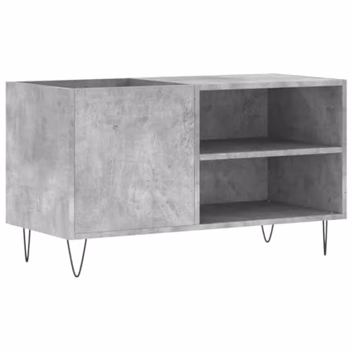 vidaXL Industrial Record Cabinet in Grey, Made of MDF, Metal and Wood