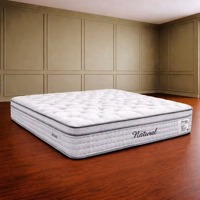 Desire Deco Premium Laurel Natural 2500 Pocket Mattress in White, Size: King (W/D/H: 180 x 200 x 30 cm)