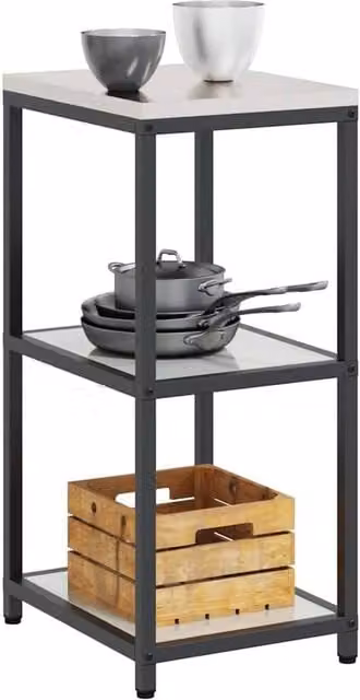 Berkfield Home Kitchen Storage Shelf in Silver Galvanised Steel