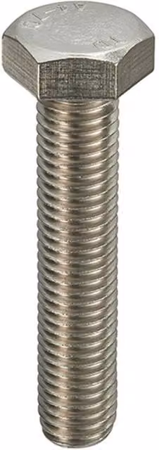 Unifix A4-316 Stainless Steel Hexagon Setscrews, Silver, M16 x 70 mm, Box of 25