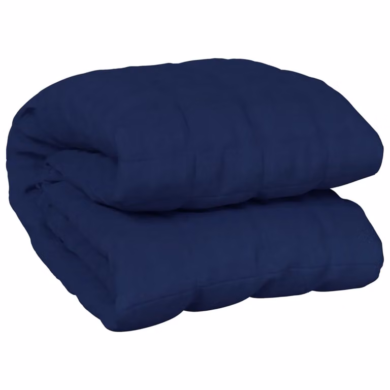 Berkfield Home Blue Single Weighted Blanket, 6 kg, W: 137 cm x L: 200 cm