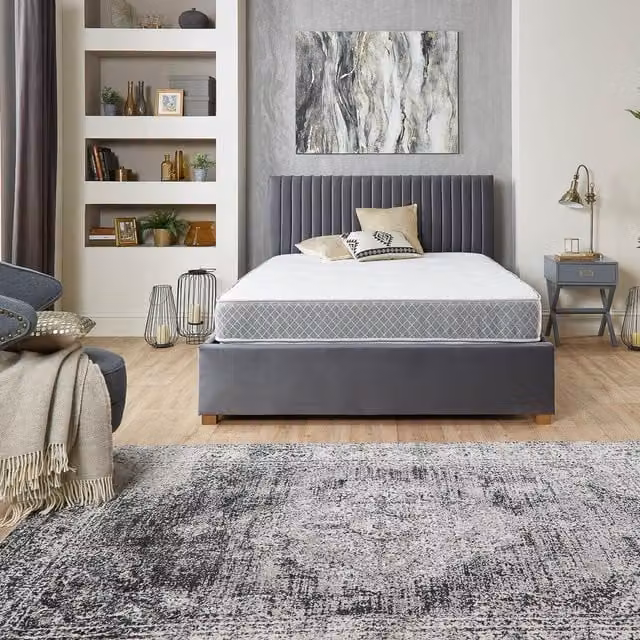 Aspire Crystal Pocket Comfort 1000 Mattress, White, W: 90 cm, D: 200 cm
