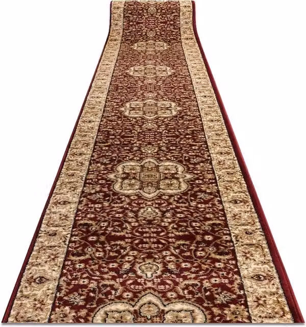RugsX Red Heat-Set Royal Oriental Runner, W: 80 cm, L: 390 cm