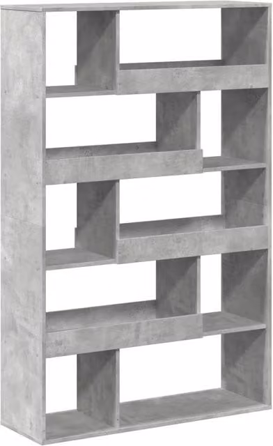 Berkfield Home Room Divider in Concrete Grey, W/D/H: 100 x 33 x 156.5 cm