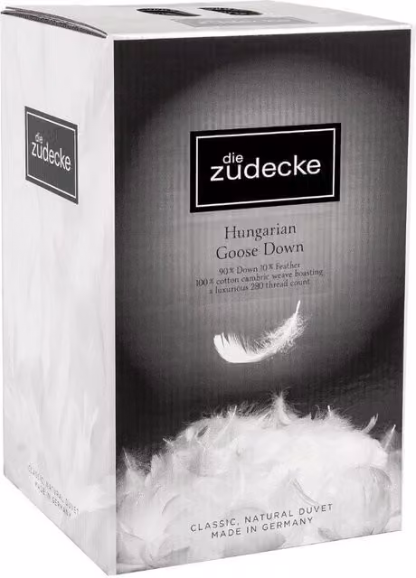 Die Zudecke Hungarian Goose Down 13.5tog Duvet in White, King Size