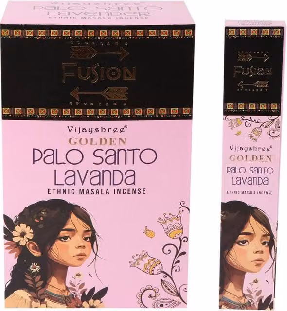 KDMD Golden Palo Santo and Lavender Incense Sticks, 15g, Pink