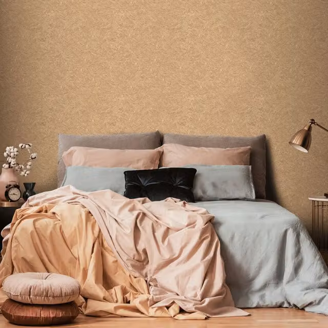 Erismann Flowing Marble Gold Abstract Non-Woven Vinyl Wallpaper