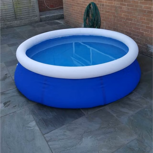 Samuel Alexander Quick Up Round Inflatable Family Paddling Pool, Blue, Diameter: 240 cm, Height: 63 cm