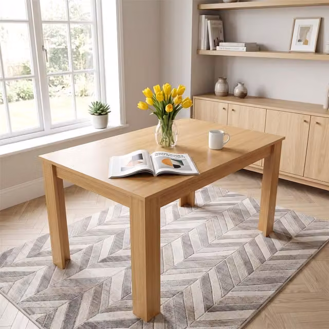 Kosy Koala Brown Oak Effect Rectangular Dining Table