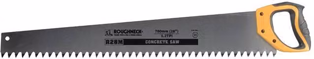 Roughneck Hardpoint Concrete Saw 700mm, 1.2 TPI, Black