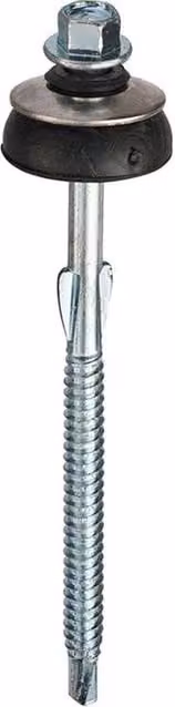 Unifix Silver Fibre Cement Sheeting Screws, Box of 100, 6.3 x 130 mm