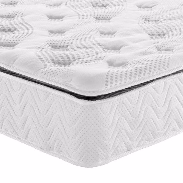 Arthur Sleep Arthur 1500 Hybrid Gel Mattress in White, W/D/H: 90 x 200 cm
