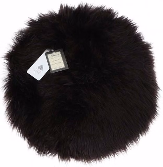 Fenland England Real Sheepskin Seat Pad, Brown, Diameter: 34 cm