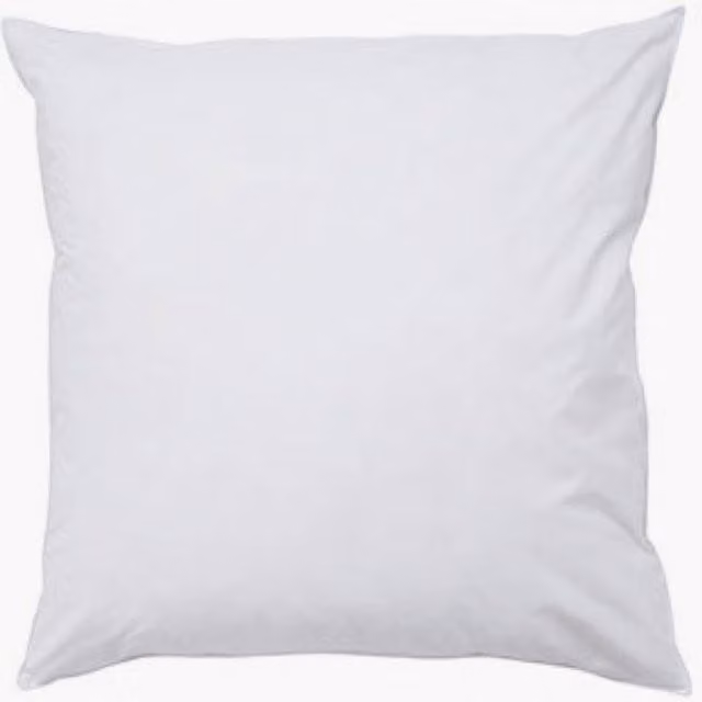 Perch & Parrow White Square Poly Filled Cushion Inner, W/D/H: 50 x 50 x 5 cm