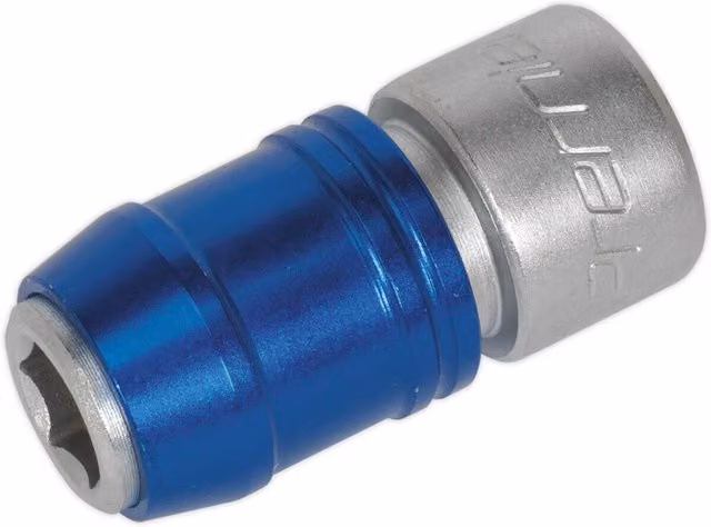 Loops 10mm Quick Release Bit Adaptor, 3/8 Inch Sq Drive, Blue Chrome Vanadium Steel