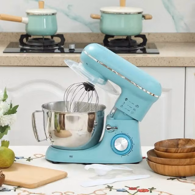 EONLION 4.5L Food Mixer with Dough Hook in Turquoise