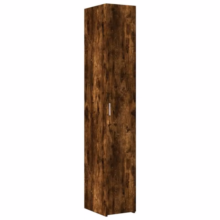 Berkfield Home Smoked Oak Highboard in Brown, W/D/H: 30 x 42.5 x 185 cm