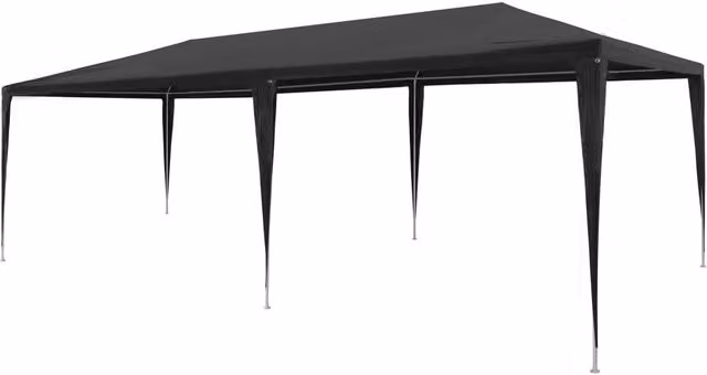 Berkfield Home Party Tent in Anthracite Black, W: 6 m, D: 3 m, H: 2.55 m
