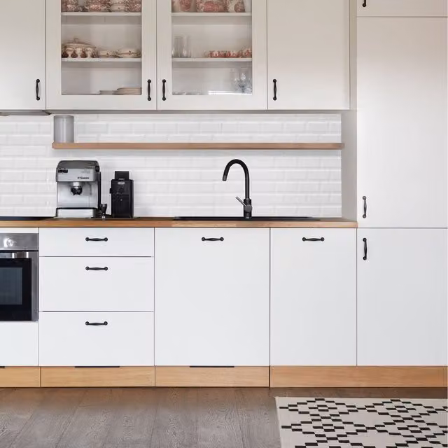 NOVECRAFTO 10 Pack Matte White 3D PVC Wall Panels with Subway Tile Pattern, W: 96 cm, H: 48 cm