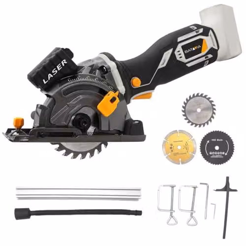Batavia 89mm 18V Rechargeable Mini Saw Bare Unit in Yellow