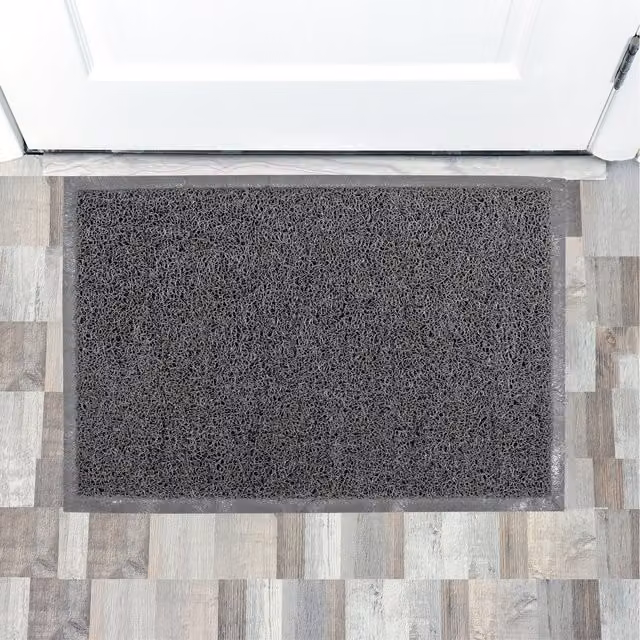 Floortex Doortex Twistermat Grey Indoor Vinyl Door Mat, W: 90 cm, D: 150 cm