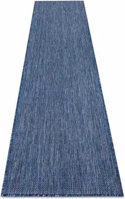 RugsX Sion Blue Flat Weave Runner, W: 80 cm, L: 200 cm