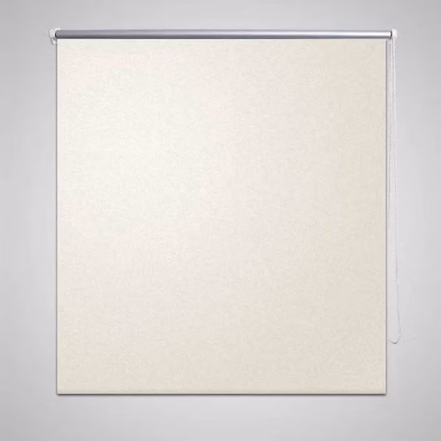 Berkfield Home Blackout Roller Blind, Off-white, W: 140 cm, H: 230 cm