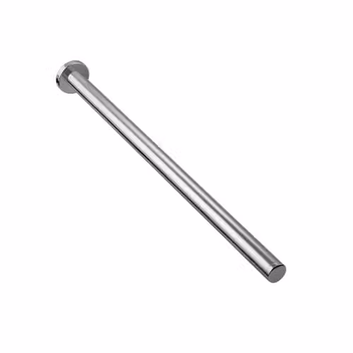 COSMIC Wall-Mounted Metal Towel Rail in Light Grey, W/D/H: 40 x 4.5 x 4.5 cm