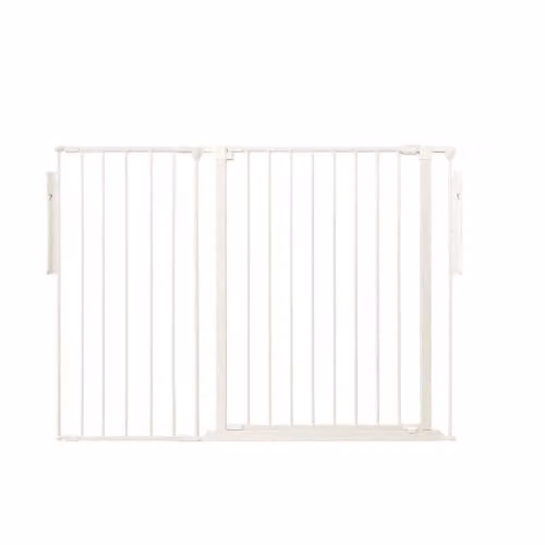 Safetots Premium Extra Tall Room Divider with Swing Door, White, Width: 128 cm, Height: 105 cm