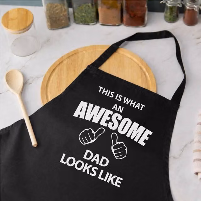 60 Second Makeover Limited This Is What An Awesome Dad Looks Like Black Apron for Men