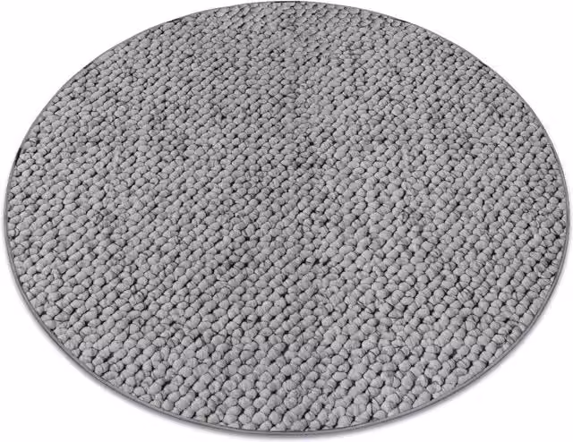RugsX Casablanca Round Rug in Grey, Diameter: 150 cm
