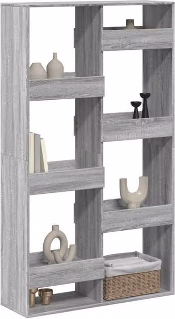 Berkfield Home Grey Sonoma Room Divider W/D/H: 100 x 33 x 175 cm