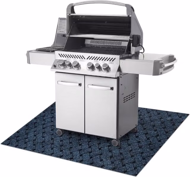 RugsX Vectra 800 Blue Polypropylene Graphic Rectangular Rug, W/D/H: 100 x 180 x 1 cm