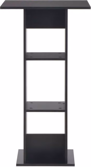 Berkfield Home Modern Black Square Bar Table W/D/H: 60 x 60 x 110 cm