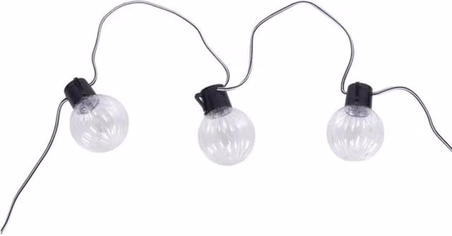 KDMD LED Marquee Sphere String Lights with 10 Warm White Bulbs, 3.2m Length